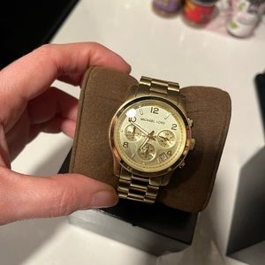 Michael kors women gold tone watch